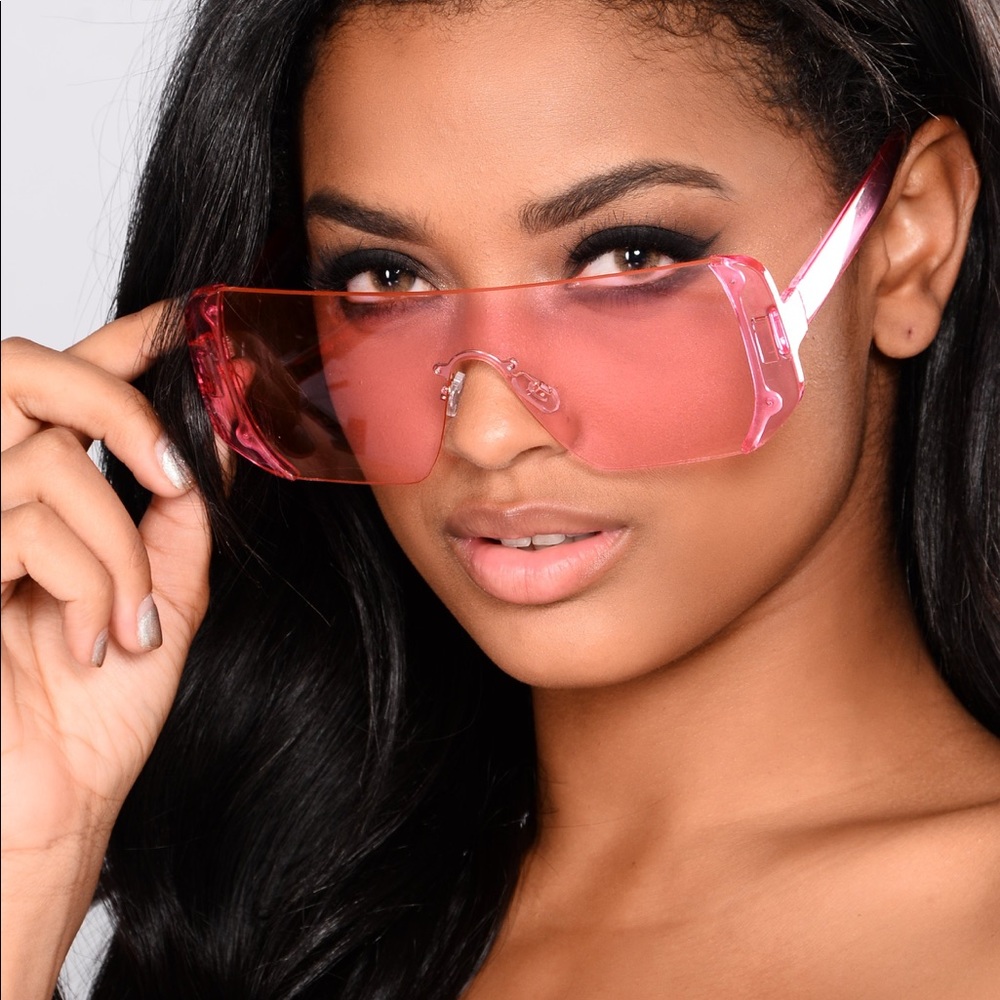 Pink retro sunglasses
